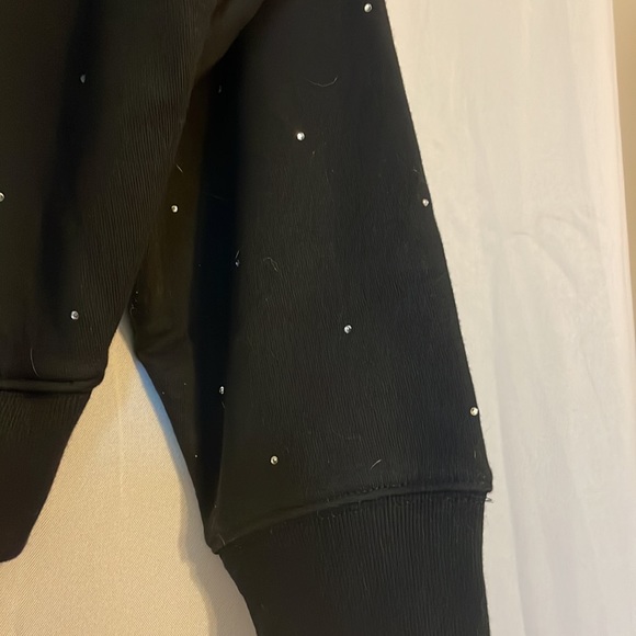 Victoria Secret rhinestone dotted fleece crewneck NEW - Picture 5 of 5